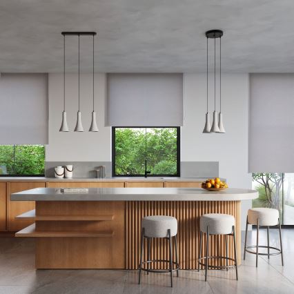 Lustră pe cablu REA 1xE14/12W/230V beton