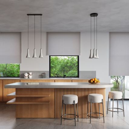 Lustră pe cablu REA 3xE14/12W/230V beton