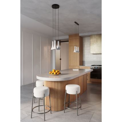 Lustră pe cablu REA 3xE14/12W/230V beton