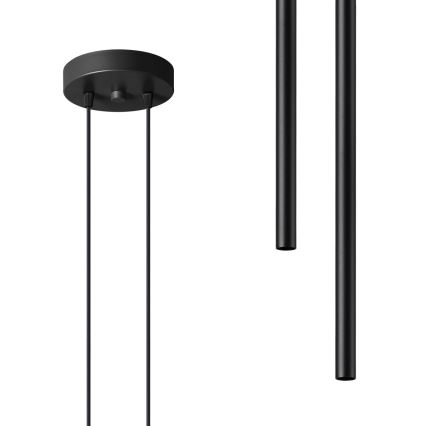 Lustră pe cablu PASTELO 2xG9/8W/230V negru