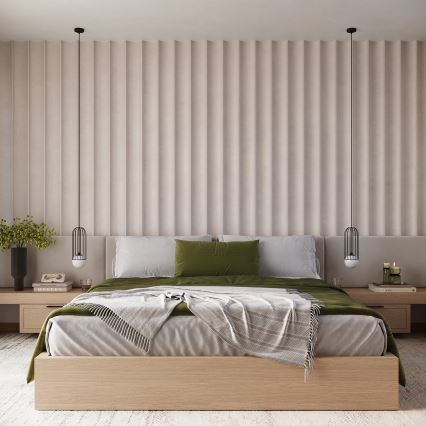 Lustră pe cablu BRINA 1xG9/8W/230V negru