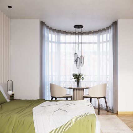 Lustră pe cablu BRINA 1xG9/8W/230V negru