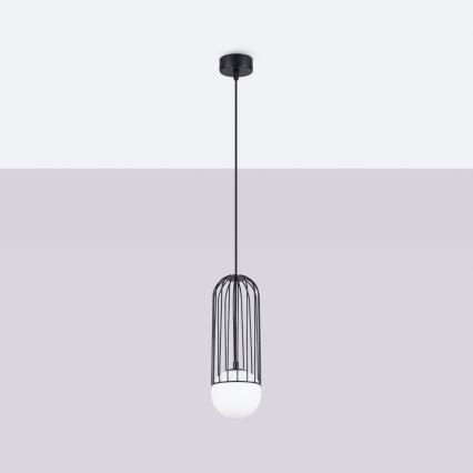 Lustră pe cablu BRINA 1xG9/8W/230V negru