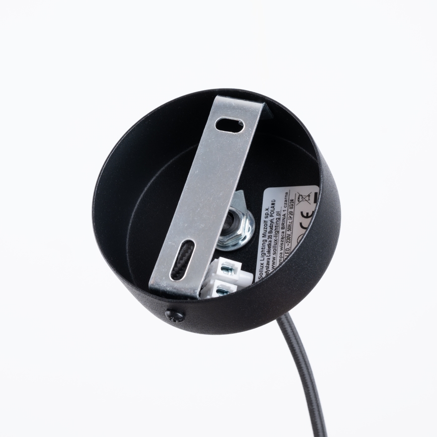 Lustră pe cablu BRINA 1xG9/8W/230V negru