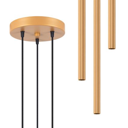 Lustră pe cablu ARCHE 3xG9/8W/230V auriu