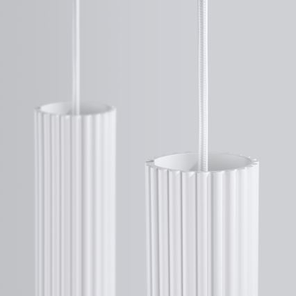 Lustră pe cablu KARBON 2xGU10/10W/230V alb