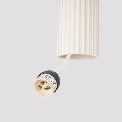 Lustră pe cablu KARBON 3xGU10/10W/230V crem