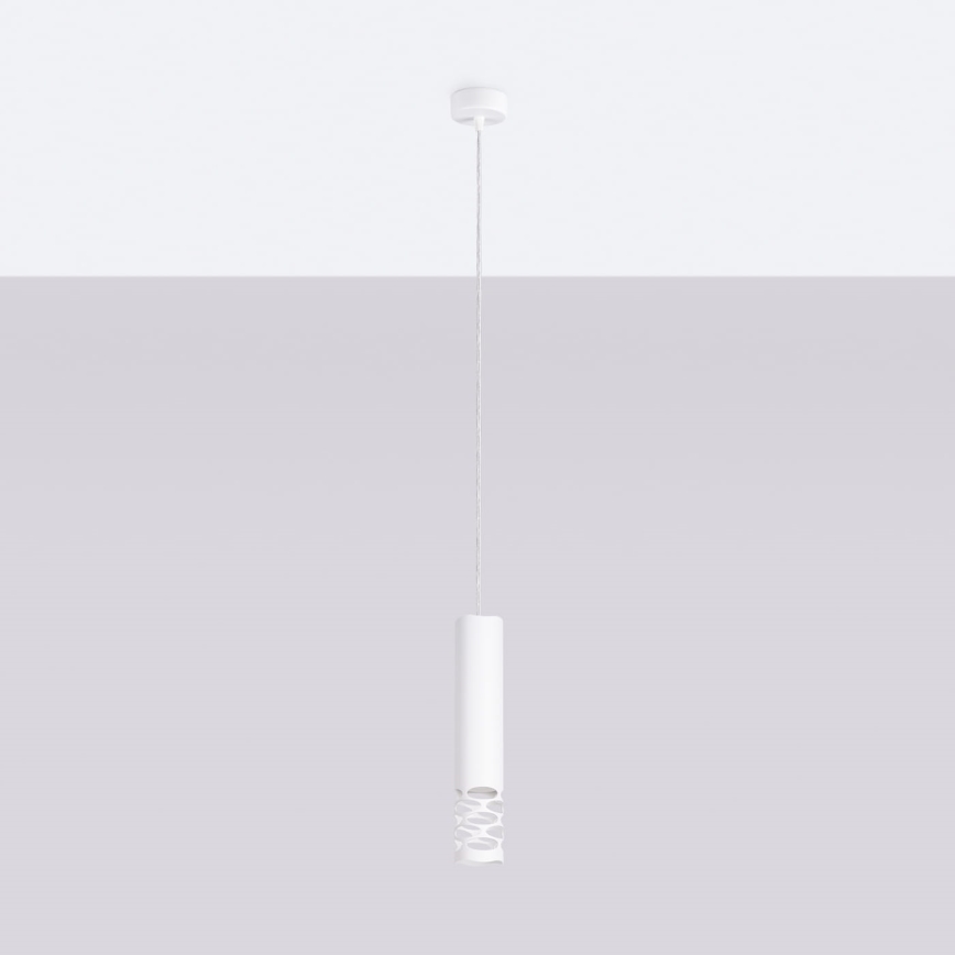 Lustră pe cablu LIRO 1xGU10/10W/230V alb