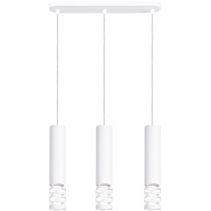 Lustră pe cablu LIRO 3xGU10/10W/230V alb