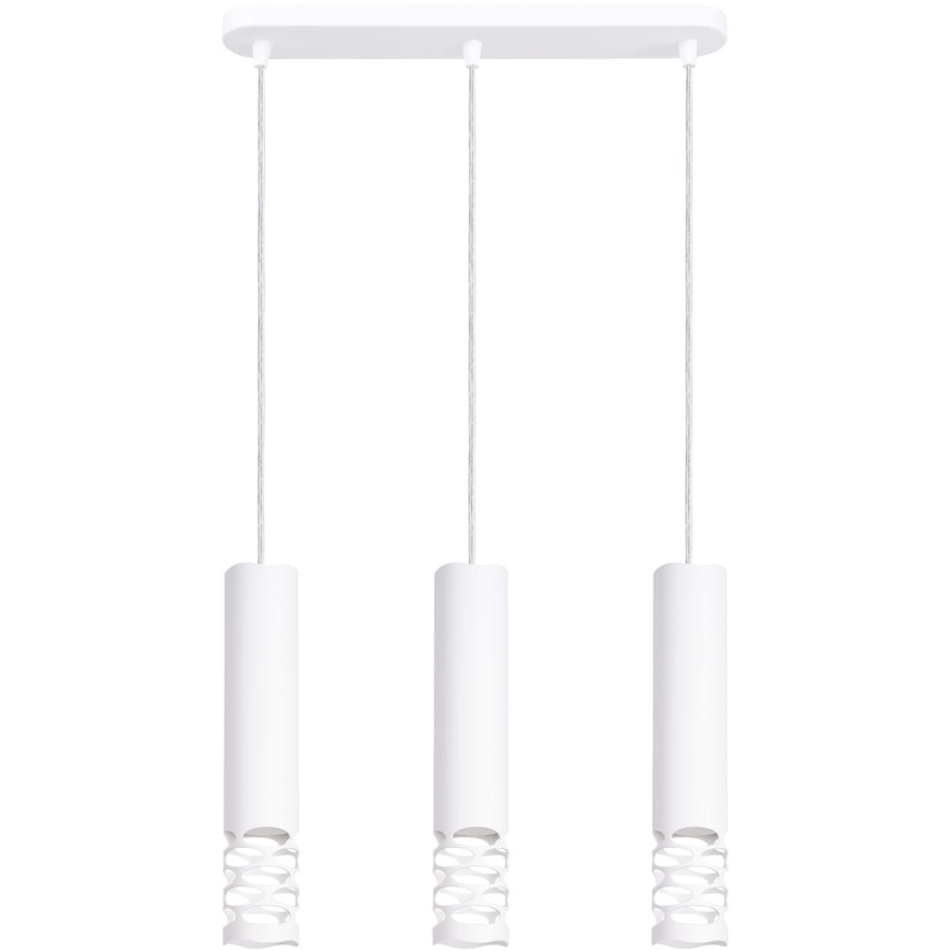 Lustră pe cablu LIRO 3xGU10/10W/230V alb