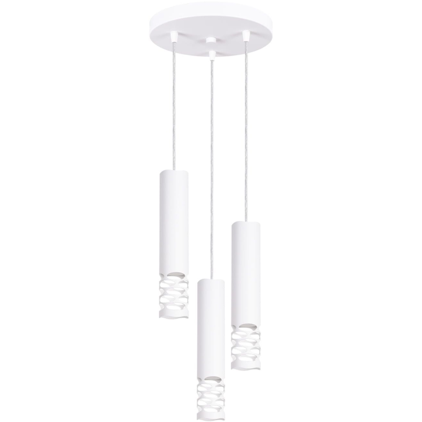 Lustră pe cablu LIRO 3xGU10/10W/230V alb