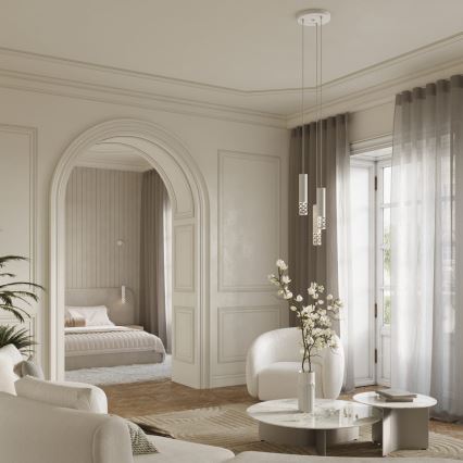 Lustră pe cablu LIRO 3xGU10/10W/230V alb