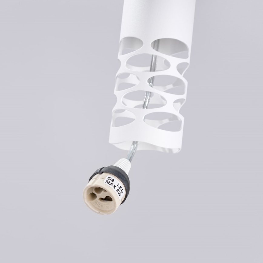 Lustră pe cablu LIRO 3xGU10/10W/230V alb