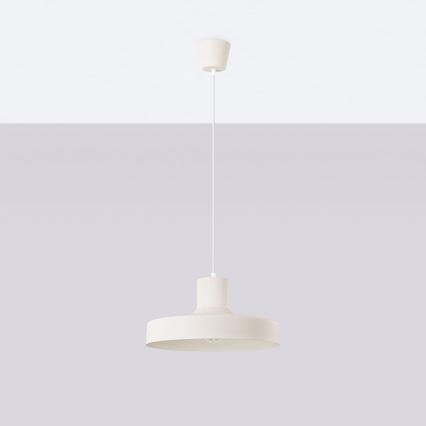 Lustră pe cablu BILO 1xE27/15W/230V d. 35 cm crem