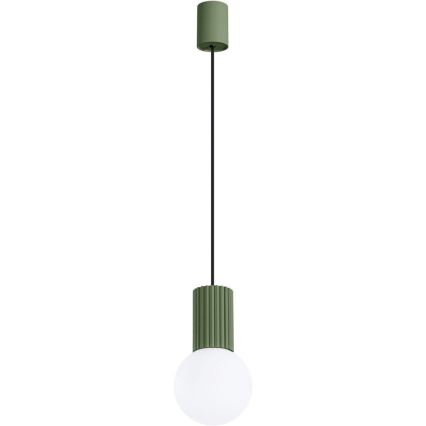 Lustră pe cablu HALO 1xG9/8W/230V d. 12 cm verde