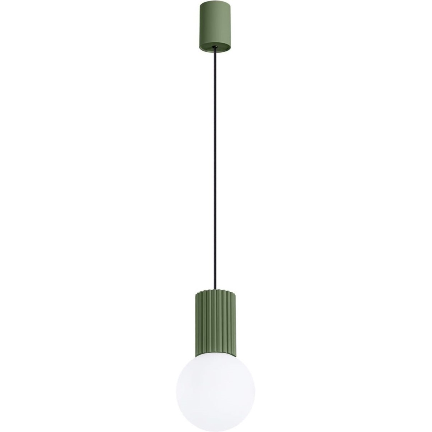 Lustră pe cablu HALO 1xG9/8W/230V d. 12 cm verde