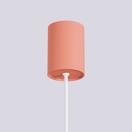 Lustră pe cablu HALO 1xG9/8W/230V d. 12 cm roz