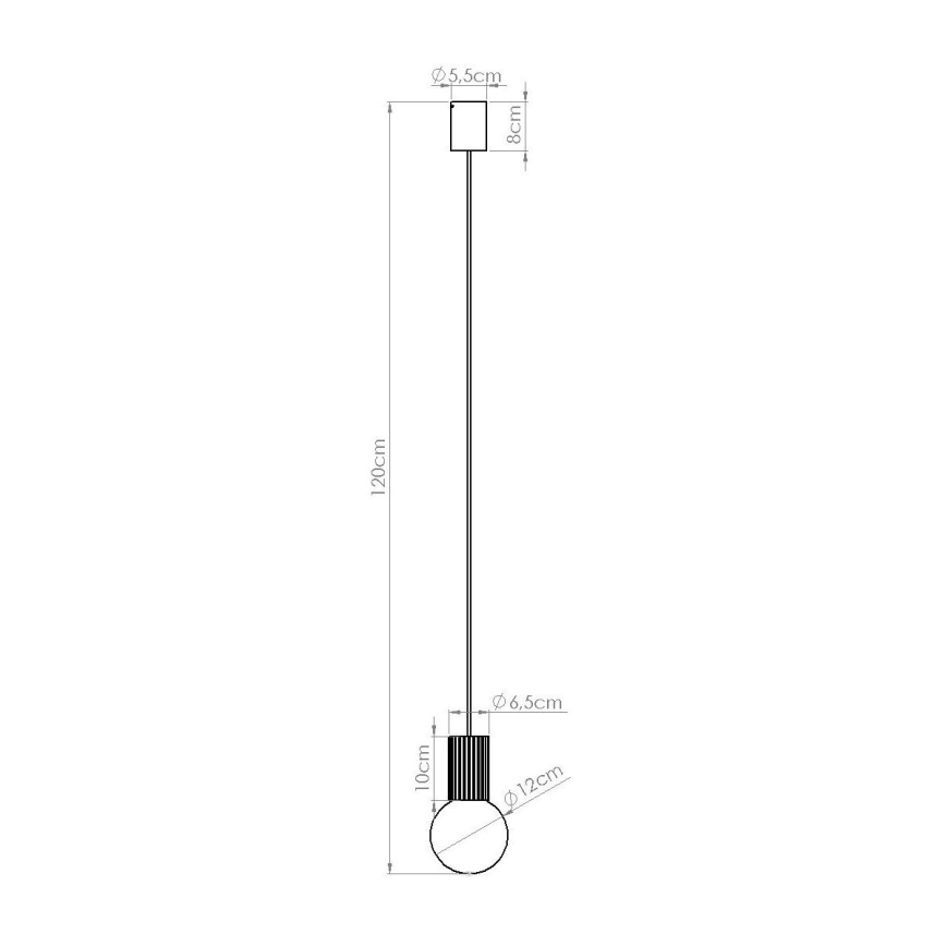 Lustră pe cablu HALO 1xG9/8W/230V d. 12 cm roz