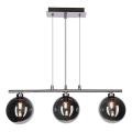 Lustră pe cablu SOMUL 3xG9/20W/230V fumuriu-negru