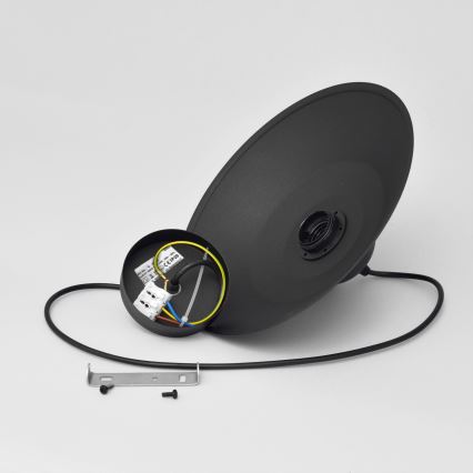 Lustră pe cablu SORAPIS 1xE27/15W/230V negru