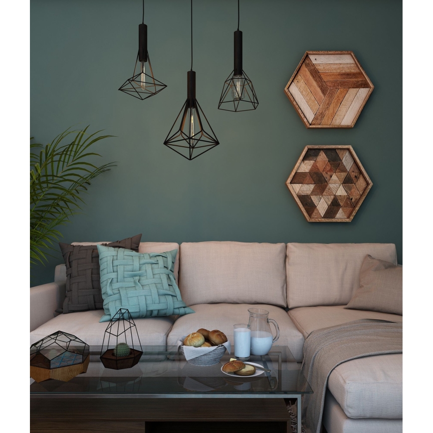 Lustră pe cablu SPIDER 3xE27/60W/230V Maytoni T021-03-B