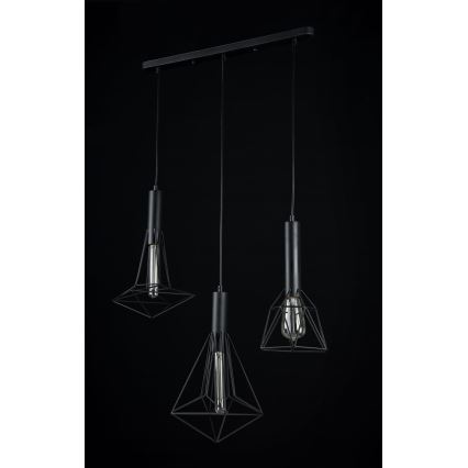 Lustră pe cablu SPIDER 3xE27/60W/230V Maytoni T021-03-B