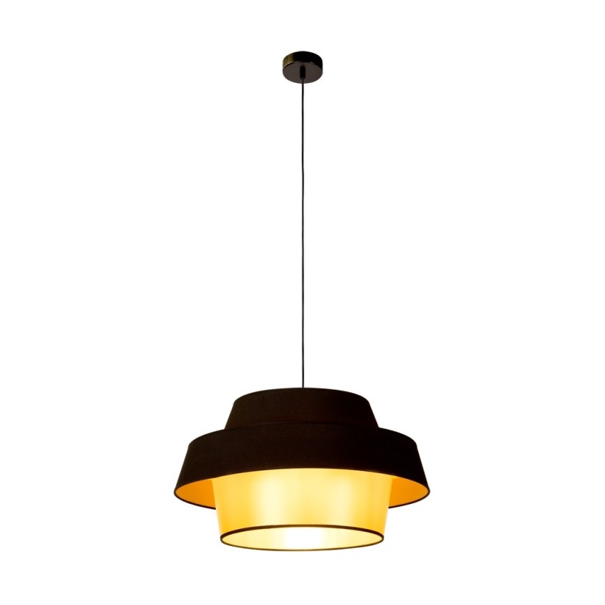 Lustră pe cablu PRETO GOLD 1xE27/60W/230V