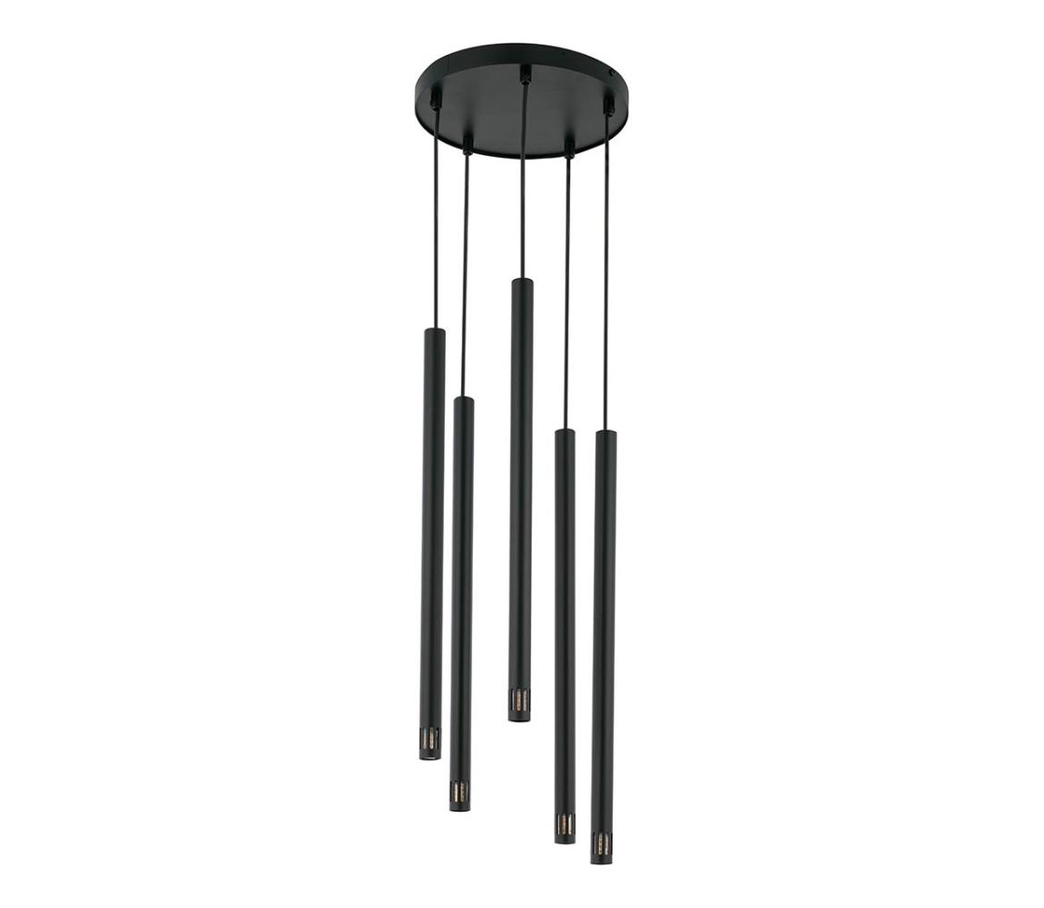 Lustră pe cablu STALACTITE LASER 5xG9/3W/230V neagră