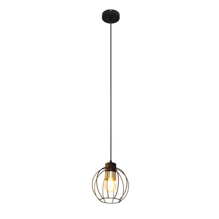 Lustră pe cablu STARLIGHT 1xE27/15W/230V neagră/aurie