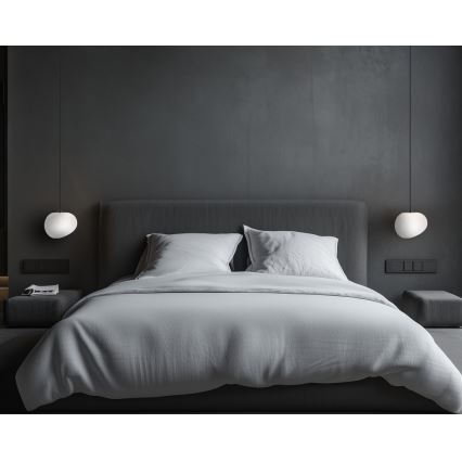 Lustră pe cablu STONES 1xE27/40W/230V d. 20 cm