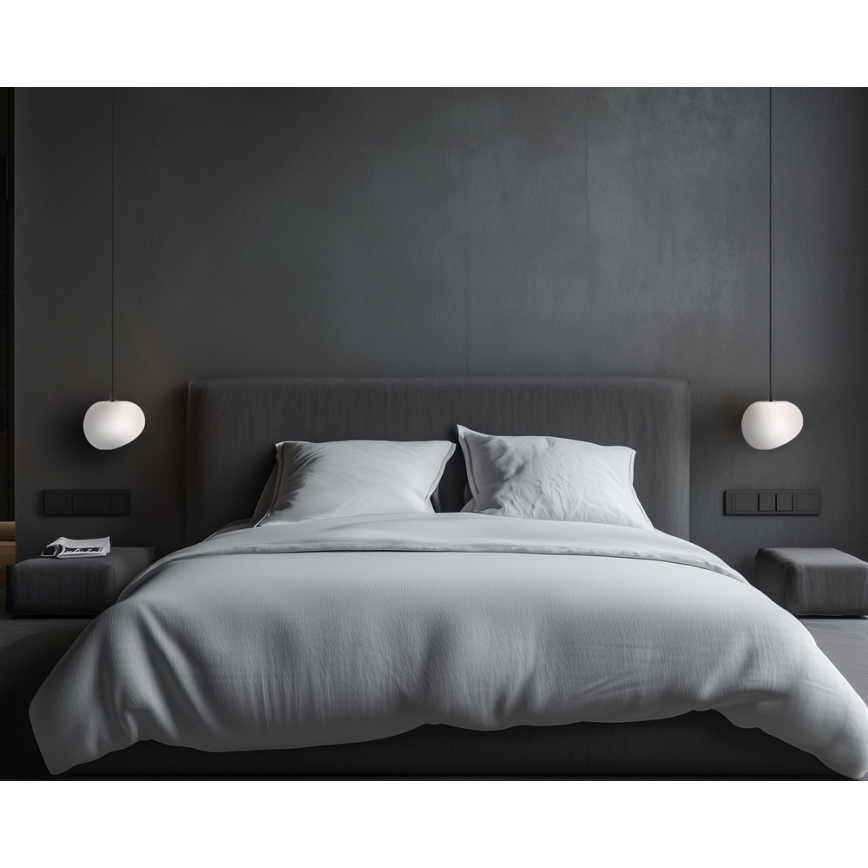 Lustră pe cablu STONES 1xE27/40W/230V d. 20 cm