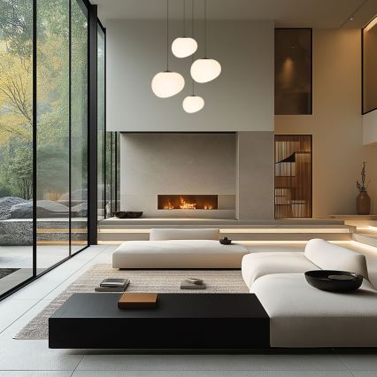 Lustră pe cablu STONES 1xE27/40W/230V d. 30 cm