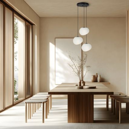 Lustră pe cablu STONES 3xE27/40W/230V