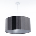 Lustră pe cablu STRIPES 1xE27/60W/230V, diam. 40 cm, gri
