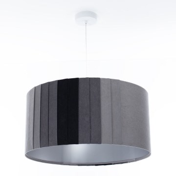 Lustră pe cablu STRIPES 1xE27/60W/230V, diam. 40 cm, gri