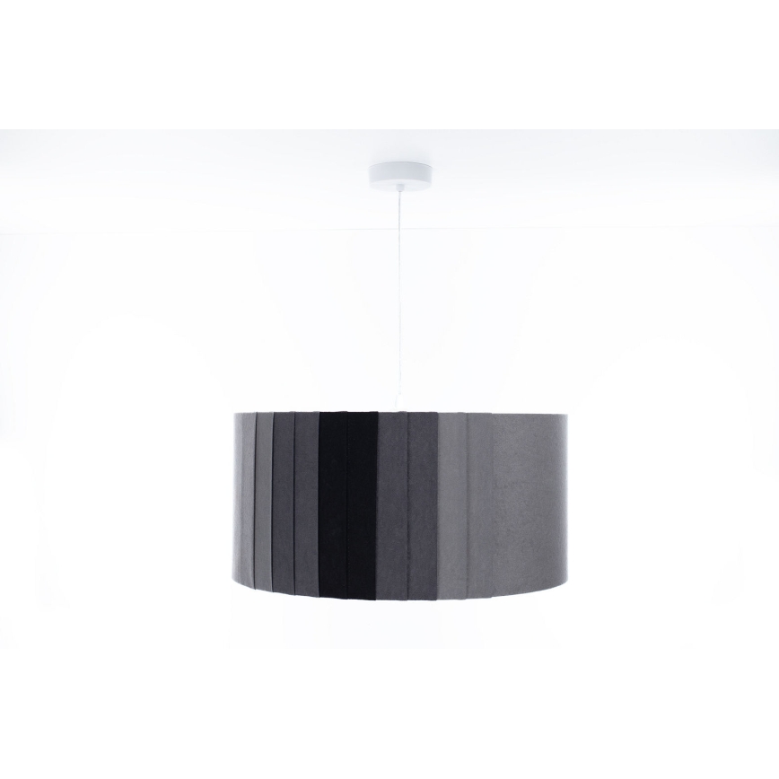Lustră pe cablu STRIPES 1xE27/60W/230V, diam. 40 cm, gri