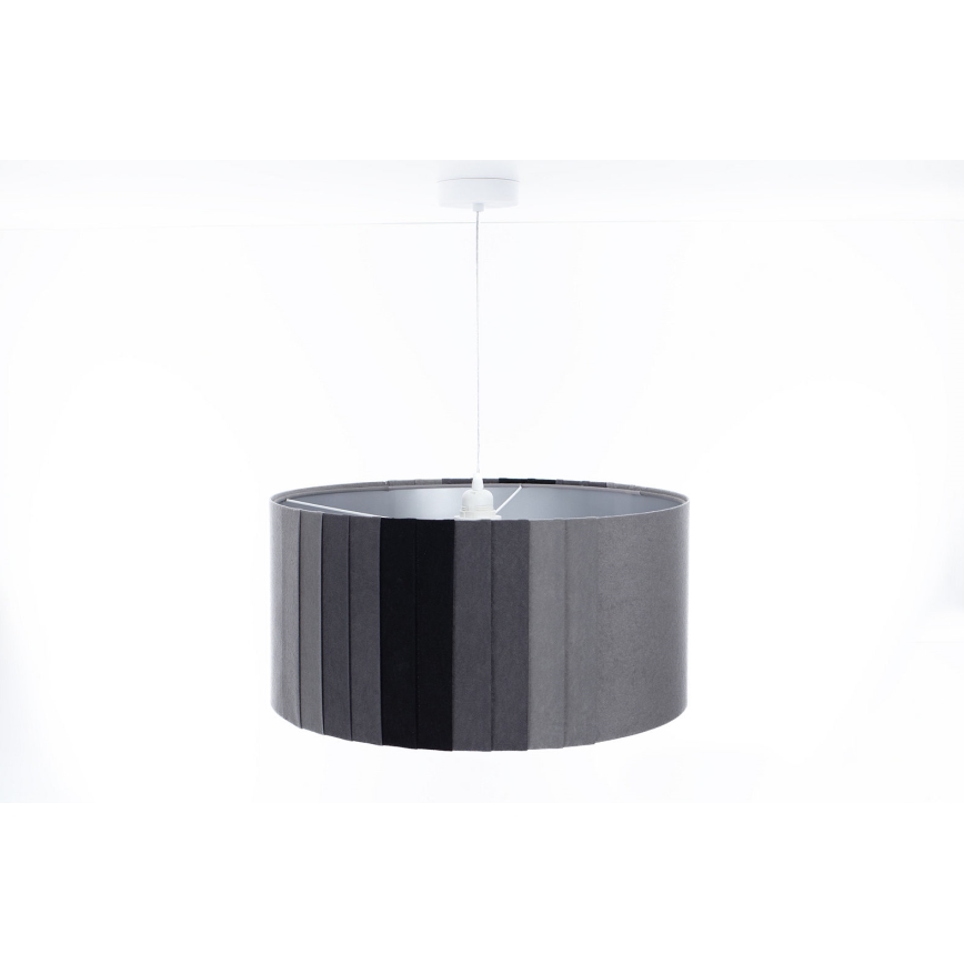 Lustră pe cablu STRIPES 1xE27/60W/230V, diam. 40 cm, gri