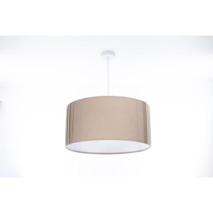 Lustră pe cablu STRIPES, 1xE27/60W/230V, Ø 60 cm, bej