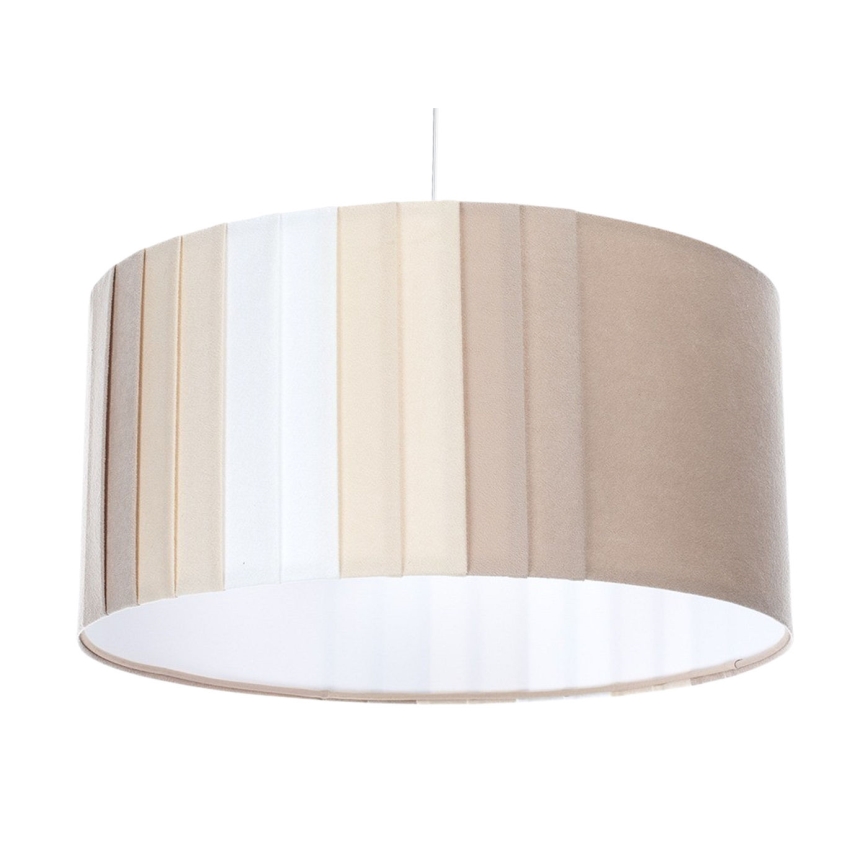 Lustră pe cablu STRIPES, 1xE27/60W/230V, Ø 60 cm, bej