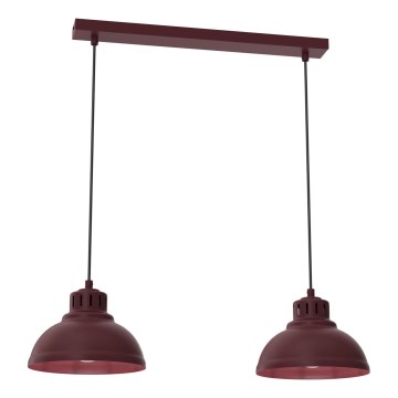 Lustră pe cablu SVEN 2xE27/15W/230V, bordo