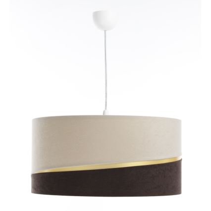 Lustră pe cablu SWING 1xE27/60W/230V maro/bej/auriu