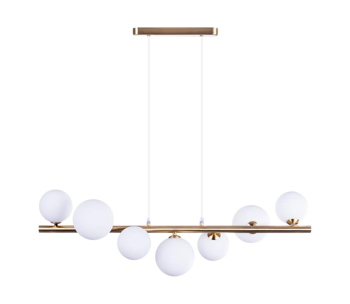 Lustră pe cablu SYBILLA 7xG9/25W/230V cupru Azzardo AZ4409