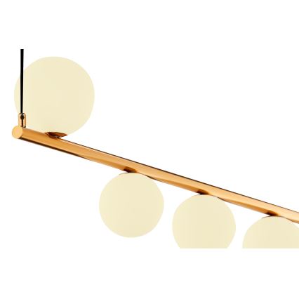 Lustră pe cablu TAIDA 6xG9/40W/230V alamă Jupiter 1922