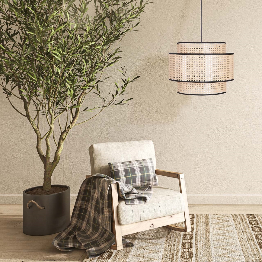 Lustră pe cablu TAKARA 1xE27/20W/230V d. 40 cm bej