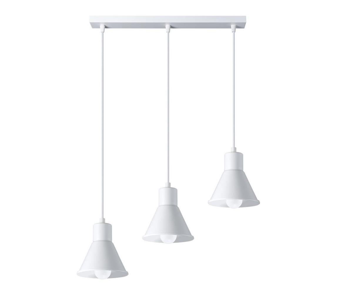 Lustră pe cablu TALEJA 3xE27/60W/230V albă  SL.0984