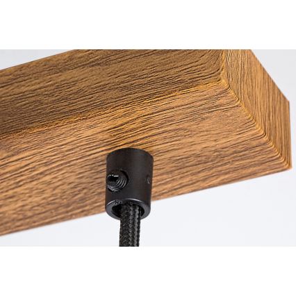 Lustră pe cablu 3xE27/25W/230V stejar Rabalux