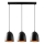 Lustră pe cablu TATTOO, 3xE27/40W/230V, neagră