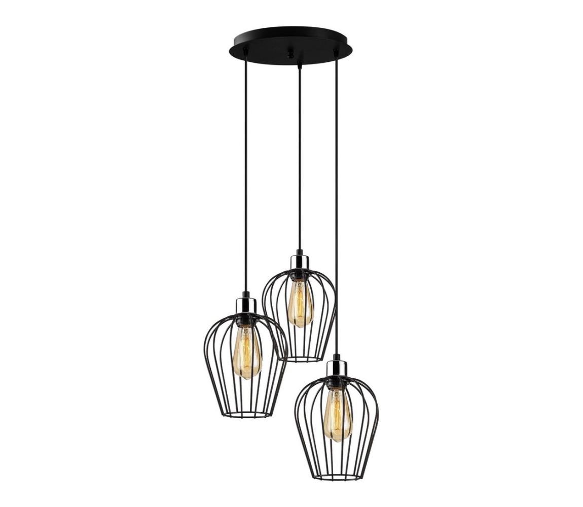 Lustră pe cablu TEL 3xE27/100W/230V