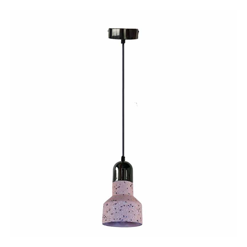 Lustră pe cablu TERRAZZO 1xE27/60W/230V d. 12 cm roșu