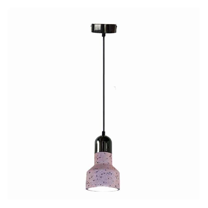 Lustră pe cablu TERRAZZO 1xE27/60W/230V d. 12 cm roșu